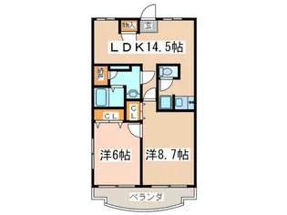 ジーエス向ヶ丘の間取り