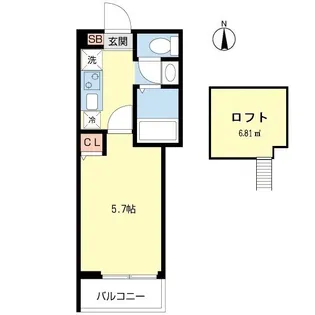 スクエア氷川台【3階】の間取り
