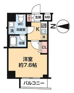 REALIZE蒲田III【5階】の間取り