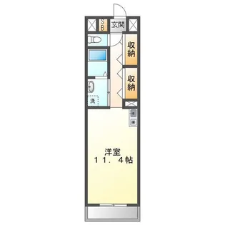 KTGレジデンス江戸橋【3階】の間取り