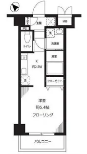 パルメゾン見次公園【6階】の間取り
