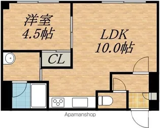 エポック南7条館【3階】の間取り