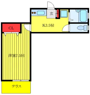 FLATS-N【1階】の間取り