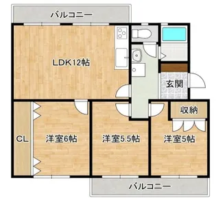 ピアン自由が丘1号棟【2階】の間取り