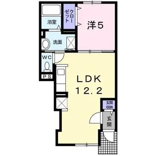 パルタージュII【1階】の間取り
