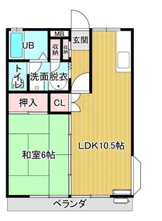 アーベインII【2階】の間取り