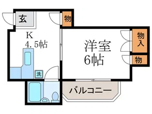 レジデンスパ-ル【2階】の間取り