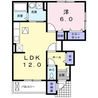 メゾン静【1階】の間取り