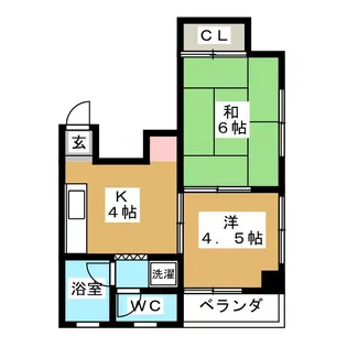 コーポイシイ【3階】の間取り