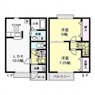 プレジール Aの間取り