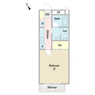 シーパレス【2階】の間取り
