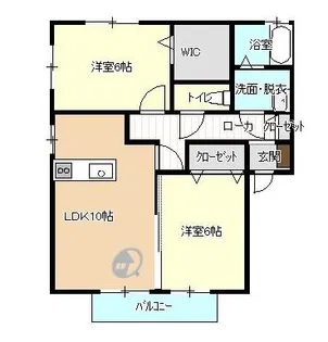 クレスト坂本 A棟【1階】の間取り