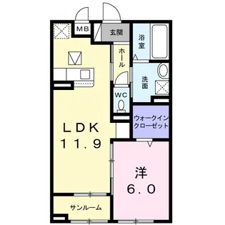 ディア フレンズ【1階】の間取り