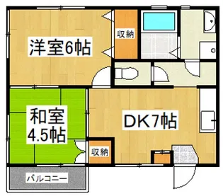 パルメゾンA棟【1階】の間取り
