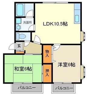 ウッディハウス【1階】の間取り