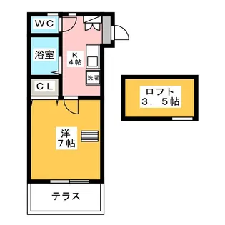 ドリームハイツ【1階】の間取り