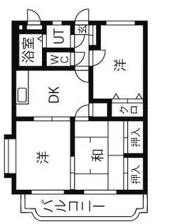 ユーミーエルグランデ【1階】の間取り