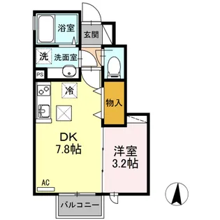 メゾン カアル【1階】の間取り