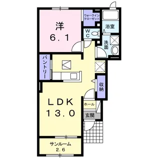 ヴァンベール II【1階】の間取り