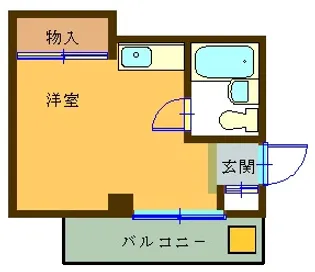 エレガンス三宿【3階】の間取り