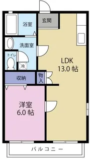 フレグランス山星【1階】の間取り
