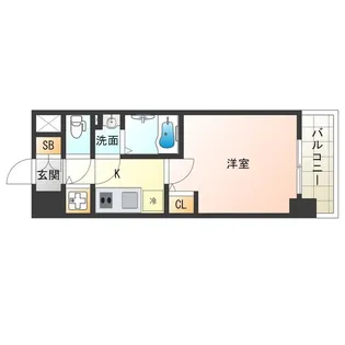 エスリードレジデンス大阪福島【10階】の間取り