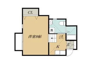 ハピネスコート吉野【1階】の間取り