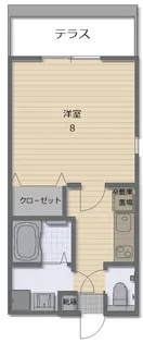 リバービーチ【1階】の間取り