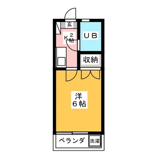 ホワイトハイム名瀬【2階】の間取り