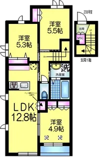千葉県松戸市日暮3【マンション】の間取り