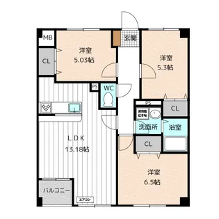 La.Sylphide【2階】の間取り