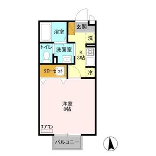 アークグレイス【1階】の間取り