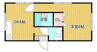 カフェ・ド・ライ 2F【2階】の間取り