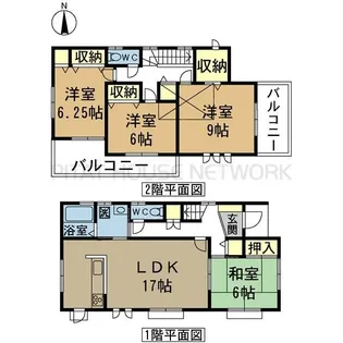 群馬県高崎市高関町【一戸建】の間取り