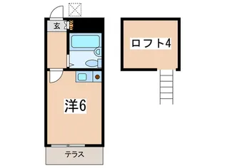 ヴィラ山崎【1階】の間取り