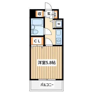ソリスト綱島【3階】の間取り