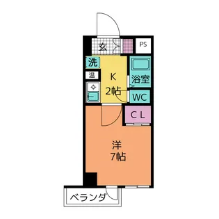 パークサイド古橋【2階】の間取り