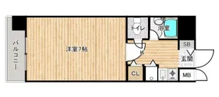 ダイナコート平尾山荘通り【8階】の間取り