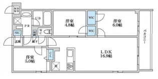 東京都杉並区宮前4【マンション】の間取り