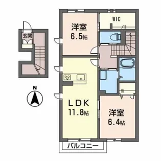 エクセルジェイズ【2階】の間取り