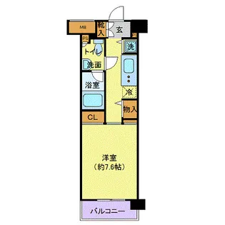ニューシティアパートメンツ亀戸【6階】の間取り