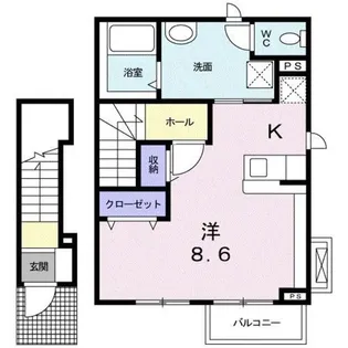 ミュウ【2階】の間取り