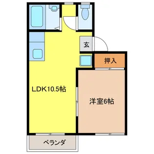 アトゥレ井上【2階】の間取り