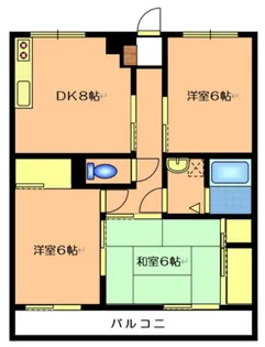 サンホープ緑井【3階】の間取り