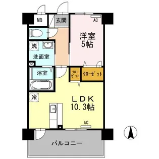 カンフォーラ松原【3階】の間取り