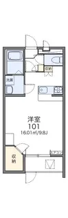 レオパレス我孫子【3階】の間取り