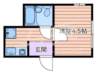 千里丘東ハイツ【2階】の間取り