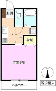 ハイツなかざわ【1階】の間取り