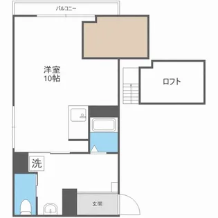 コーポ幌北【2階】の間取り