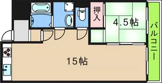 ハピネス 南館【4階】の間取り